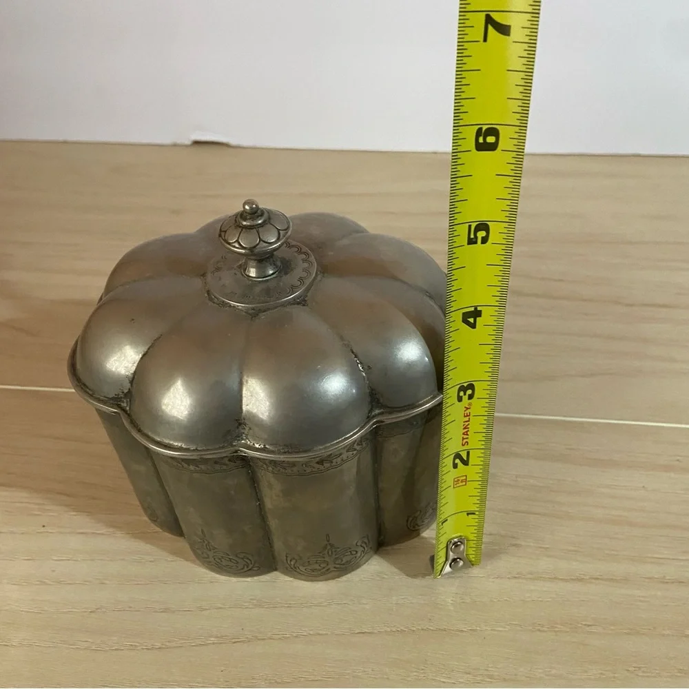 Vintage Godinger Silver 1994 Decorative Jewelry Box Container Made in New York